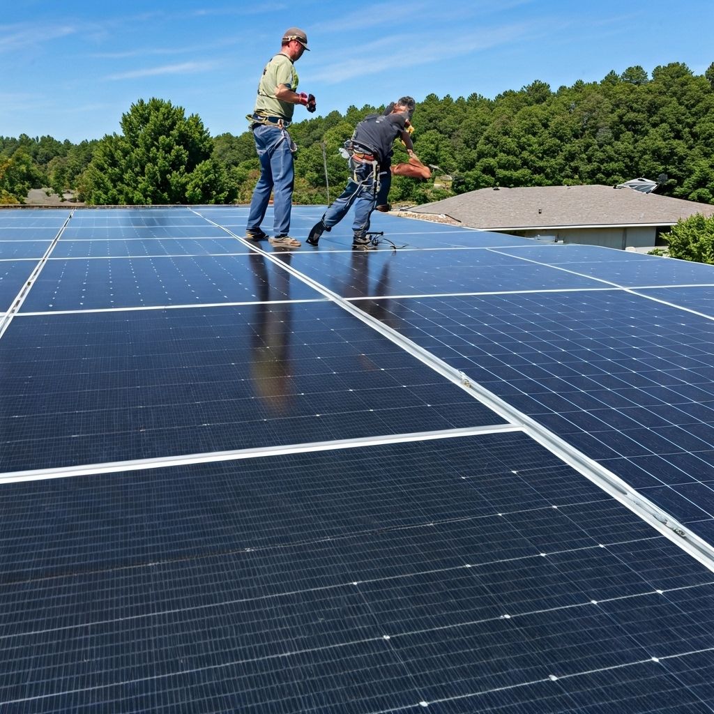 Residential rooftop installation